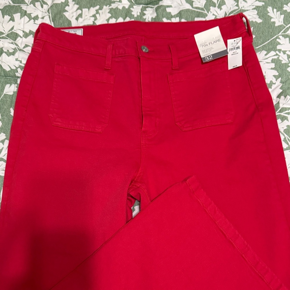 GAP Red Women's Flare Jeans